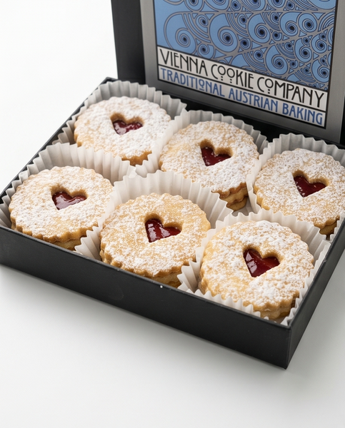 Raspberry Linzer Cookies