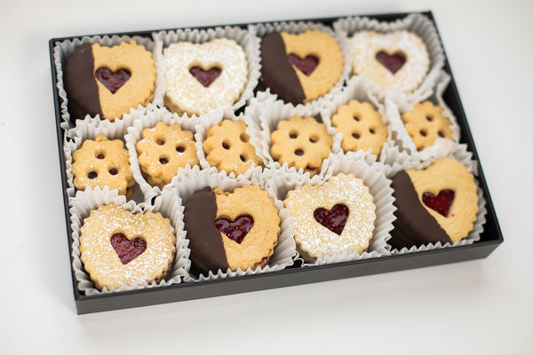 Linzer Tarts with chocolate | Vienna Cookie Company